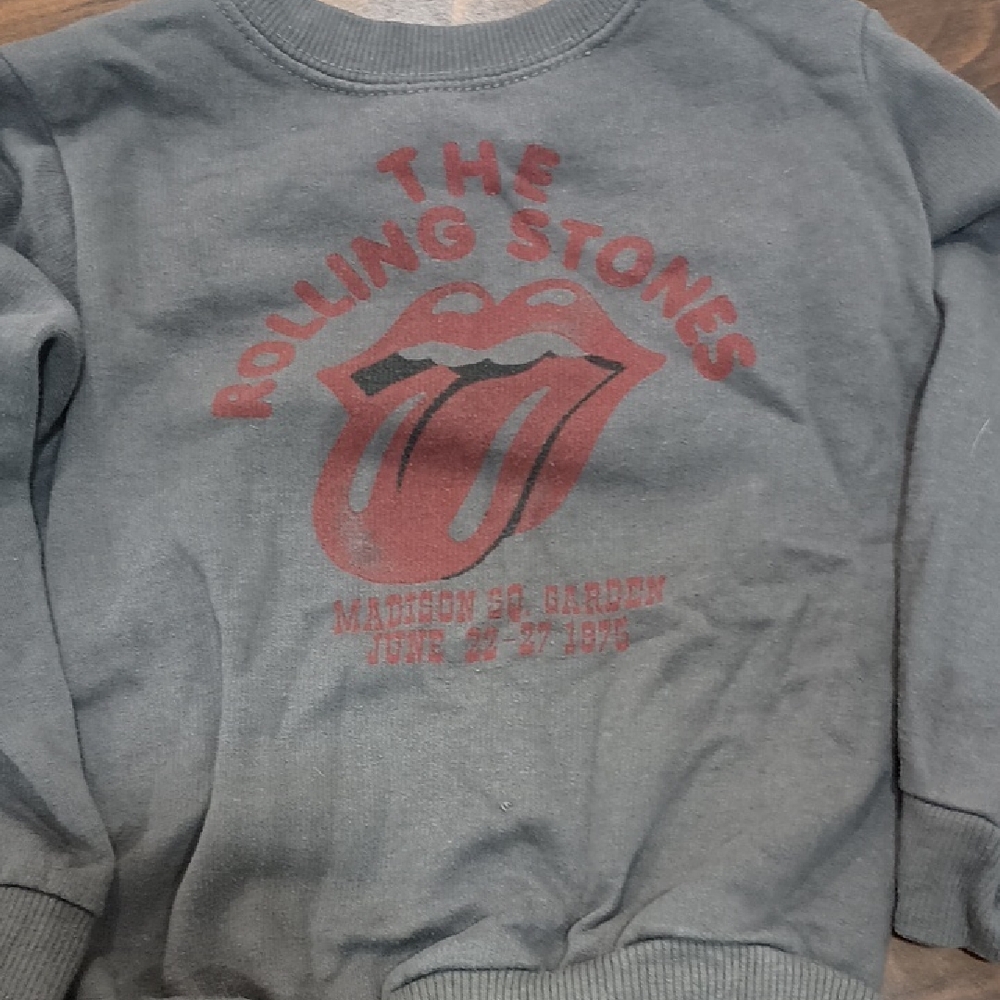 Bravado Rolling Stones Gray Crewneck Sweater